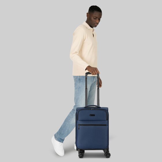 Bugatti Valencia Soft 4 wheels Cabin trolley S 55 cm with expansion pleat