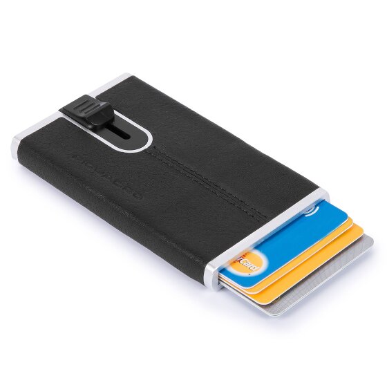 Piquadro Black Square credit card case RFID leather 6 cm