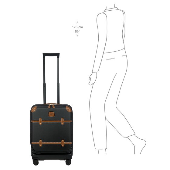 Bric's Bellagio 4 wheels Cabin trolley 55 cm with expansion pleat