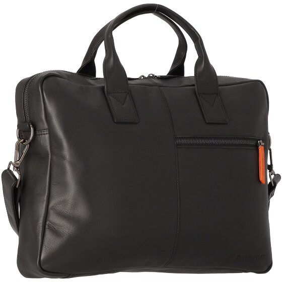 Davidoff Essentials briefcase leather 40 cm laptop compartment