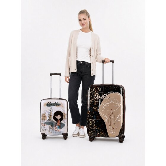 Anekke Tulip 4 wheels Suitcase set 2-piece Expandable