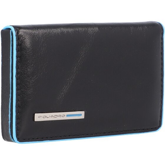 Piquadro Blue Square business card case leather 10 cm