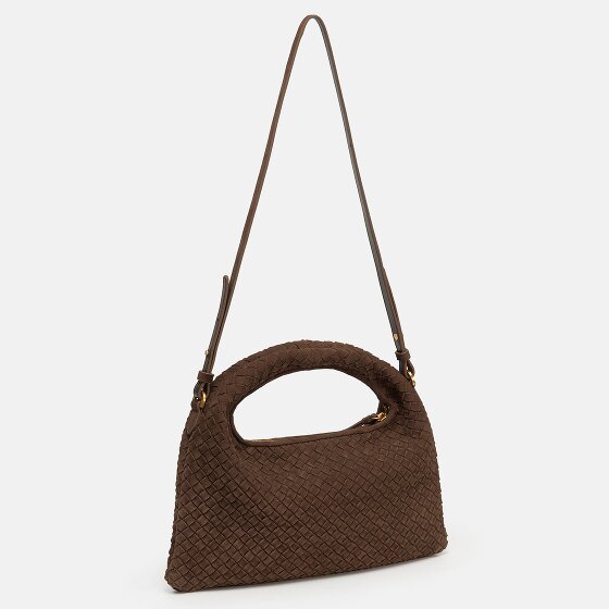 LES VISIONNAIRES Sadie Weave Handbag Leather 37 cm