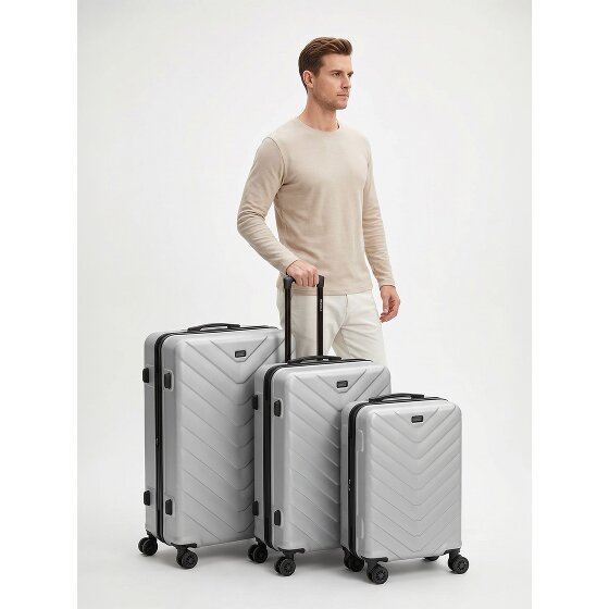 Redolz Essentials 07 3-SET 4 wheels Suitcase set 3-piece