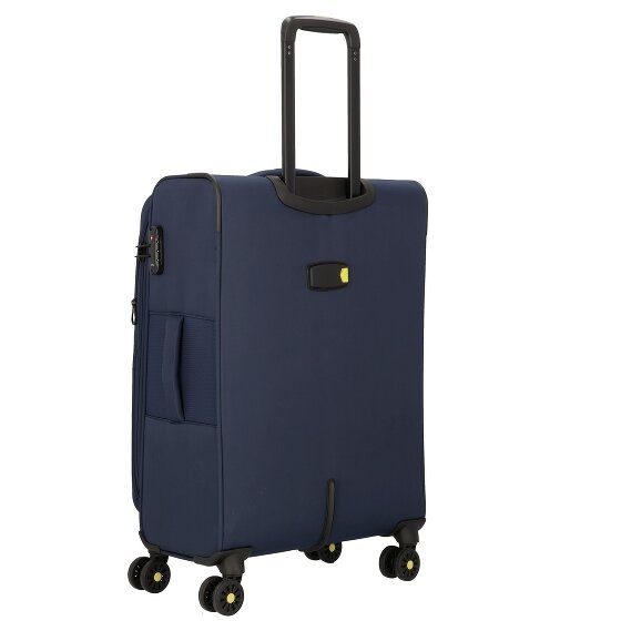 d&n Travel Line 9704 4 wheels Trolley M 68 cm with expansion pleat