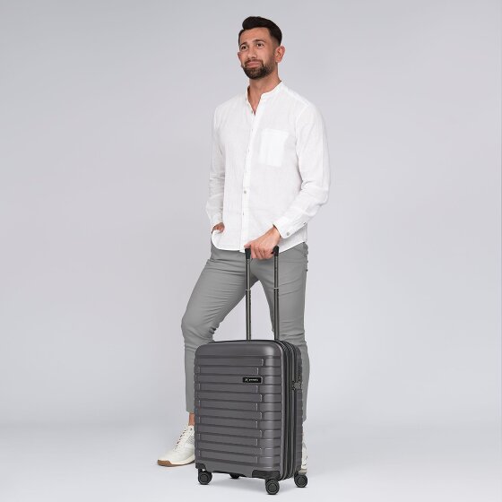 Pactastic Collection 04 THE CABIN + 4 wheels Cabin trolley S 55 cm with expansion pleat