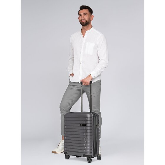 Pactastic Collection 04 THE CABIN + 4 wheels Cabin suitcase S 55 cm Expandable
