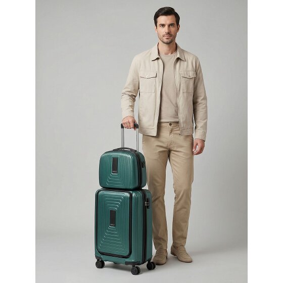 Redolz Essentials 14 suitcase set 2 pcs. cabin trolley with stretch fold + beauty case