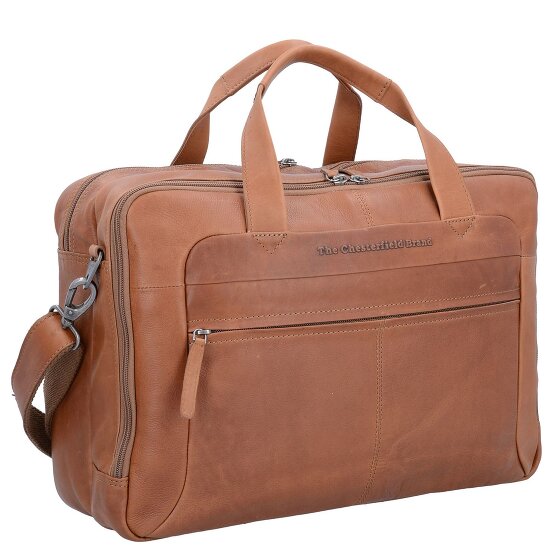 The Chesterfield Brand Wax Pull Up Briefcase Leather 44 cm Laptop compartment