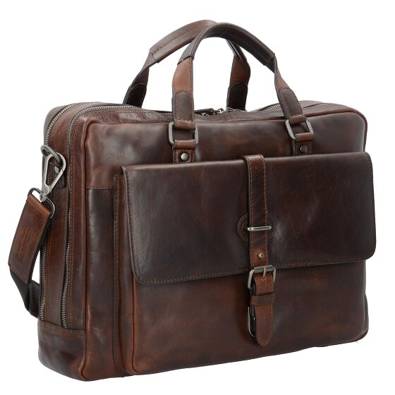 Leonhard Heyden Roma briefcase leather 40 cm laptop compartment
