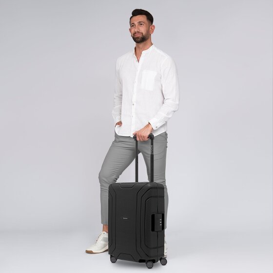 Redolz Essentials 15 4-roll cabin trolley 55 cm with three-point closure
