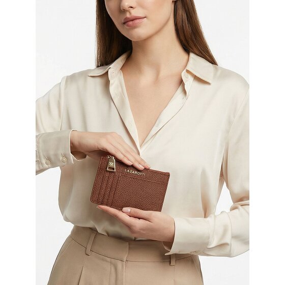 Lazarotti Bologna Leather key case Cardholder leather 11.5 cm with air tag compartment