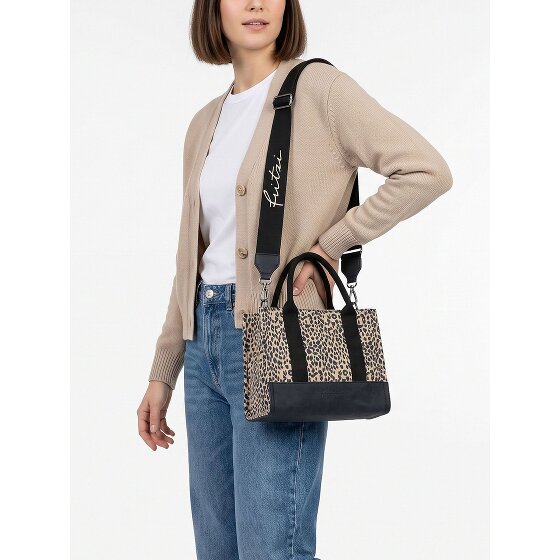 Fritzi aus Preußen Izzy09 Limited Cheetah Camel Handbag 26 cm