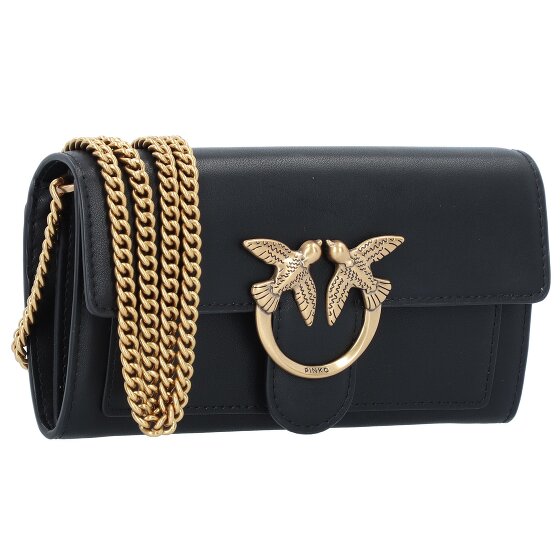 PINKO Love One Clutch bag Genuine Leather 19 cm