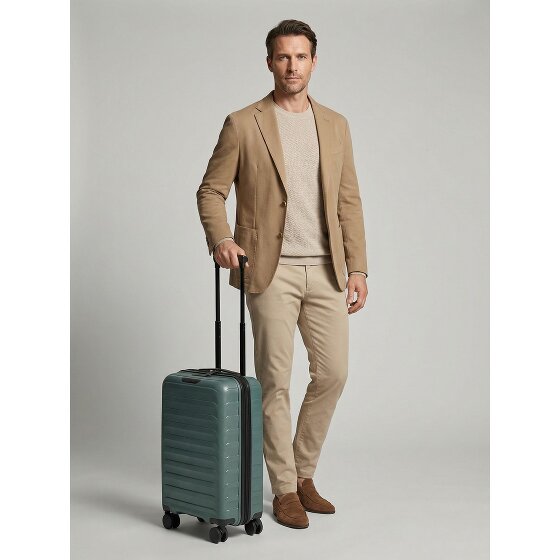 d&n Toronto 4 wheels Cabin trolley S 54 cm with expansion pleat