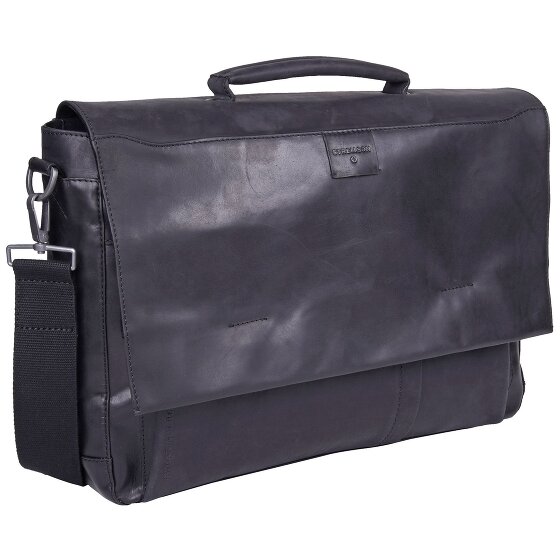 Strellson Brick Lane briefcase leather 41 cm laptop compartment Strellson Brick Lane briefcase leather 41 cm laptop compartment