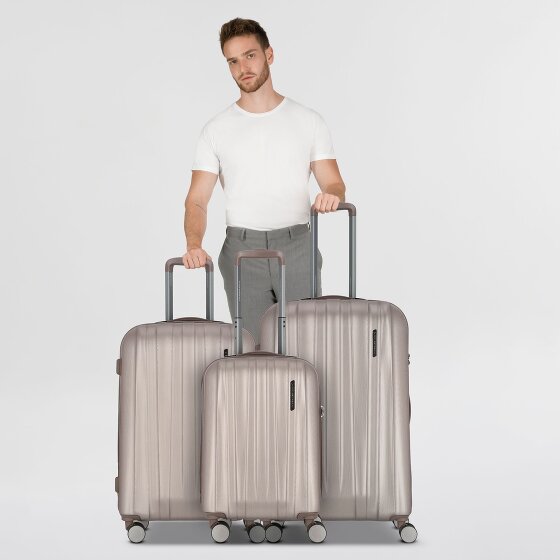 Polestream Moonrock 4 wheels Suitcase set 3-piece with expansion pleat