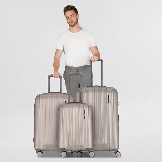 Polestream Moonrock 4 wheels Suitcase set 3-piece with expansion pleat