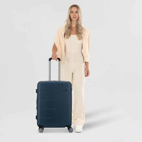 Gabol Future Plus 4 wheels Trolley 66 cm with expansion pleat
