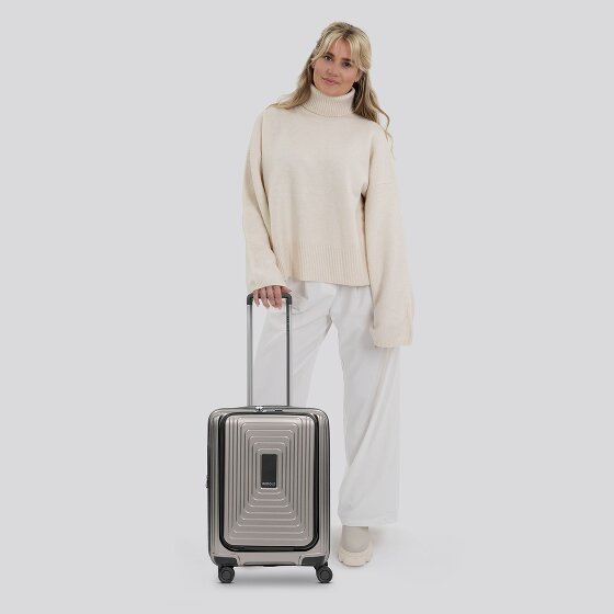 Redolz Essentials 14 4 wheels Cabin trolley S 55 cm Laptop compartment with expansion pleat