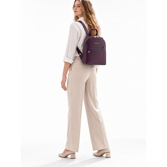 Piquadro Blue Square City Backpack Genuine Leather 30 cm