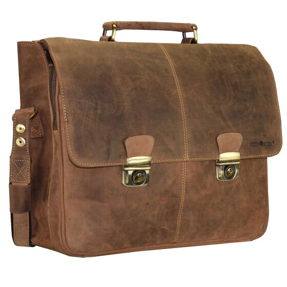 Greenburry Vintage briefcase leather 42 cm laptop compartment