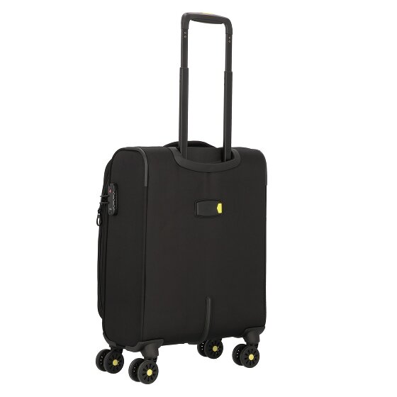 d&n Travel Line 9704 4 wheels Cabin trolley S 55 cm with expansion pleat
