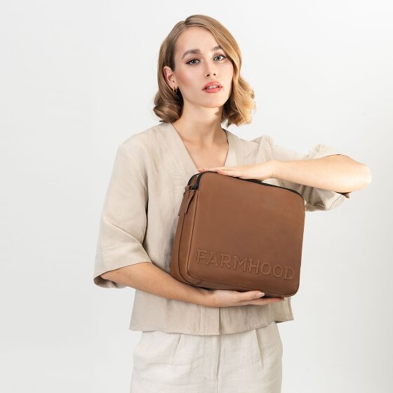 Farmhood Nashville XL shoulder bag 2 compartments leather 29 cm