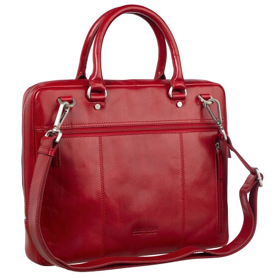 Leonhard Heyden Cambridge briefcase leather 37 cm laptop compartment