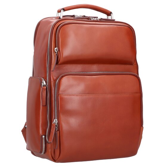 Leonhard Heyden Cambridge backpack leather 42 cm laptop compartment
