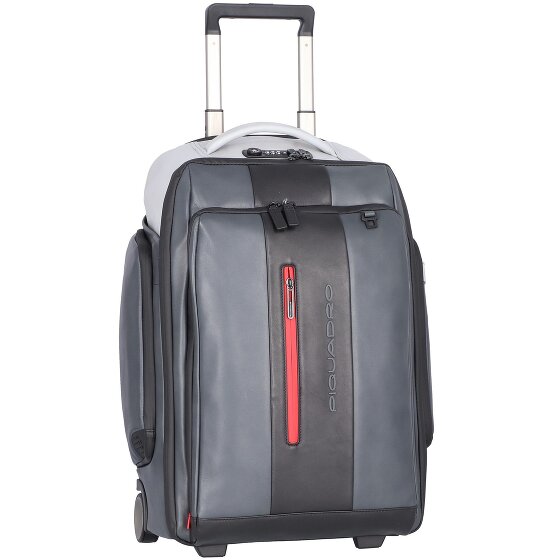 Piquadro Urban 2 wheels Wheeled backpack Genuine Leather 53.5 cm Laptop compartment