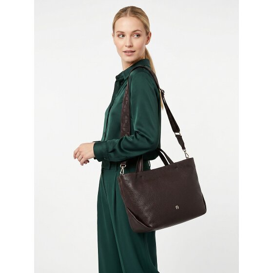 Aigner Paola Handbag Genuine Leather 27 cm
