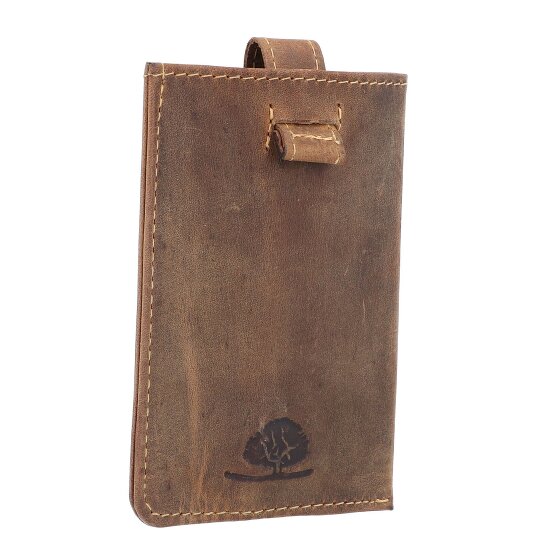 Greenburry Vintage business card case RFID leather 7 cm