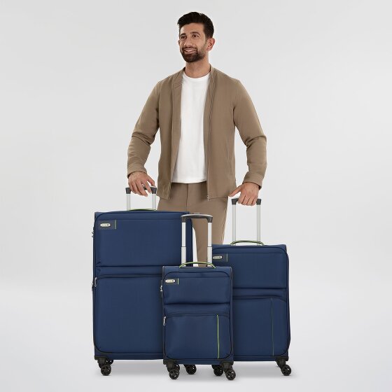 d&n Travel Line 6704 4 Roll Suitcase Set 3pcs.