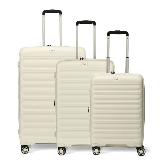 d&n Travel Line 4700 4 wheels Suitcase set 3-piece with expansion pleat