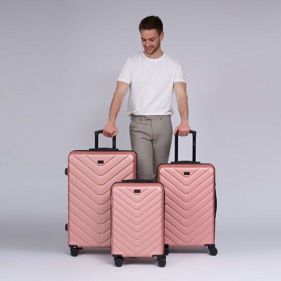 Redolz Essentials 07 3-SET 4 wheels Suitcase set 3-piece