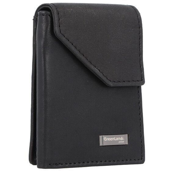 Greenland Nature Black Nappa wallet RFID leather 7 cm