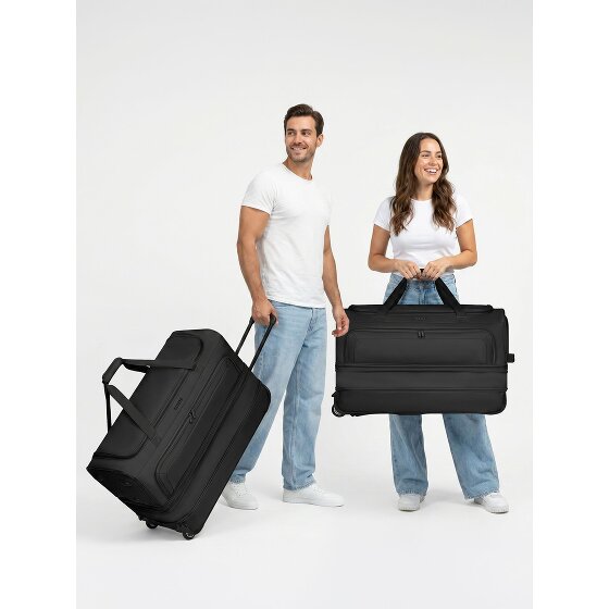 Redolz Duffle Essentials 2-wheel travel bag set 2 pcs M+L with stretch fold