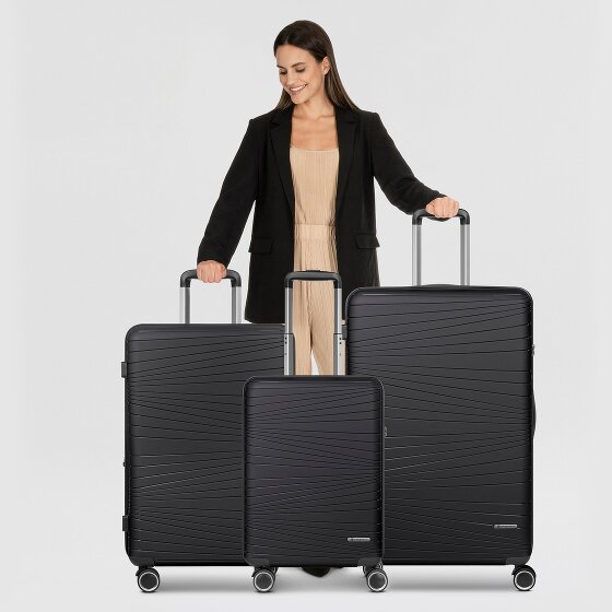Franky Dallas 3.0 4-wheel suitcase set 3-piece with expansion fold