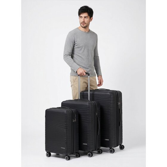 Franky Dallas 3.0 4-wheel suitcase set 3-piece with expansion fold