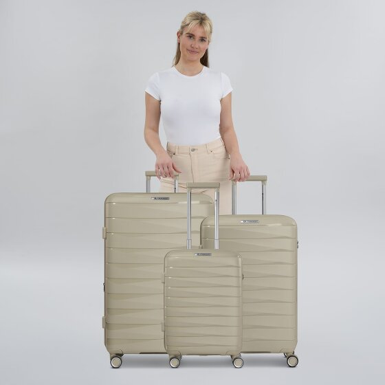 Franky London 4 wheels Suitcase set 3-piece with expansion pleat