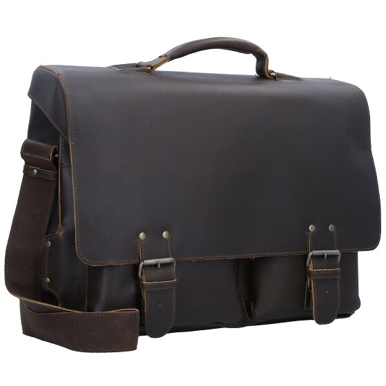 aunts & uncles Hunter Jack Messenger leather 45 cm laptop compartment