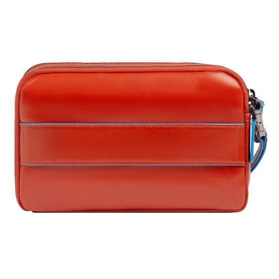 Piquadro Blue Square Clutch purse Genuine Leather 21 cm