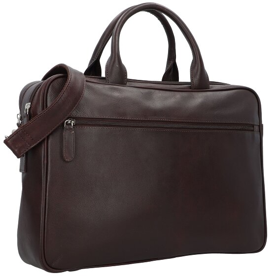Dermata Briefcase leather 40 cm laptop compartment