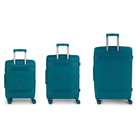Gabol Saori 4 wheels Suitcase set 3-piece with expansion pleat