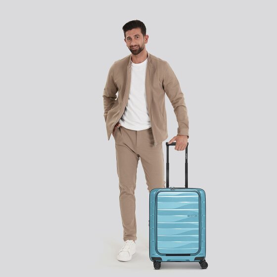 Bergpfeil Travel 4 wheels Cabin trolley 55 cm Laptop compartment with expansion pleat