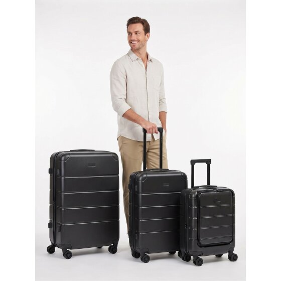 Police Dublin 4 wheels Suitcase set 3-piece Expandable