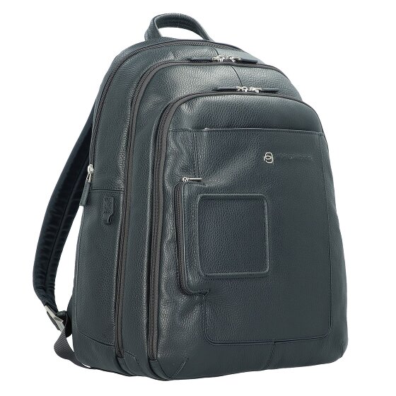 Piquadro Vibe backpack leather 43 cm laptop compartment