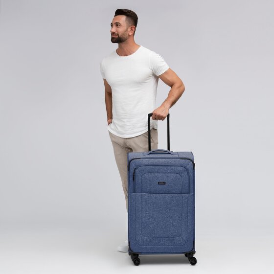 Redolz Essentials 12 LARGE 4 wheels Trolley 79 cm with expansion pleat