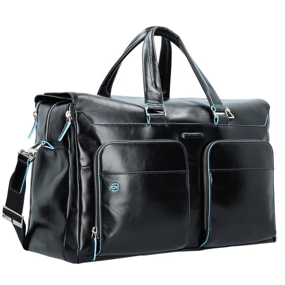 Piquadro Blue Square Weekender travel bag leather 47 cm laptop compartment